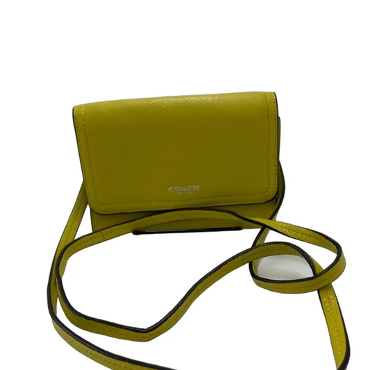 Coach Designer Crossbody Bag in Yellow