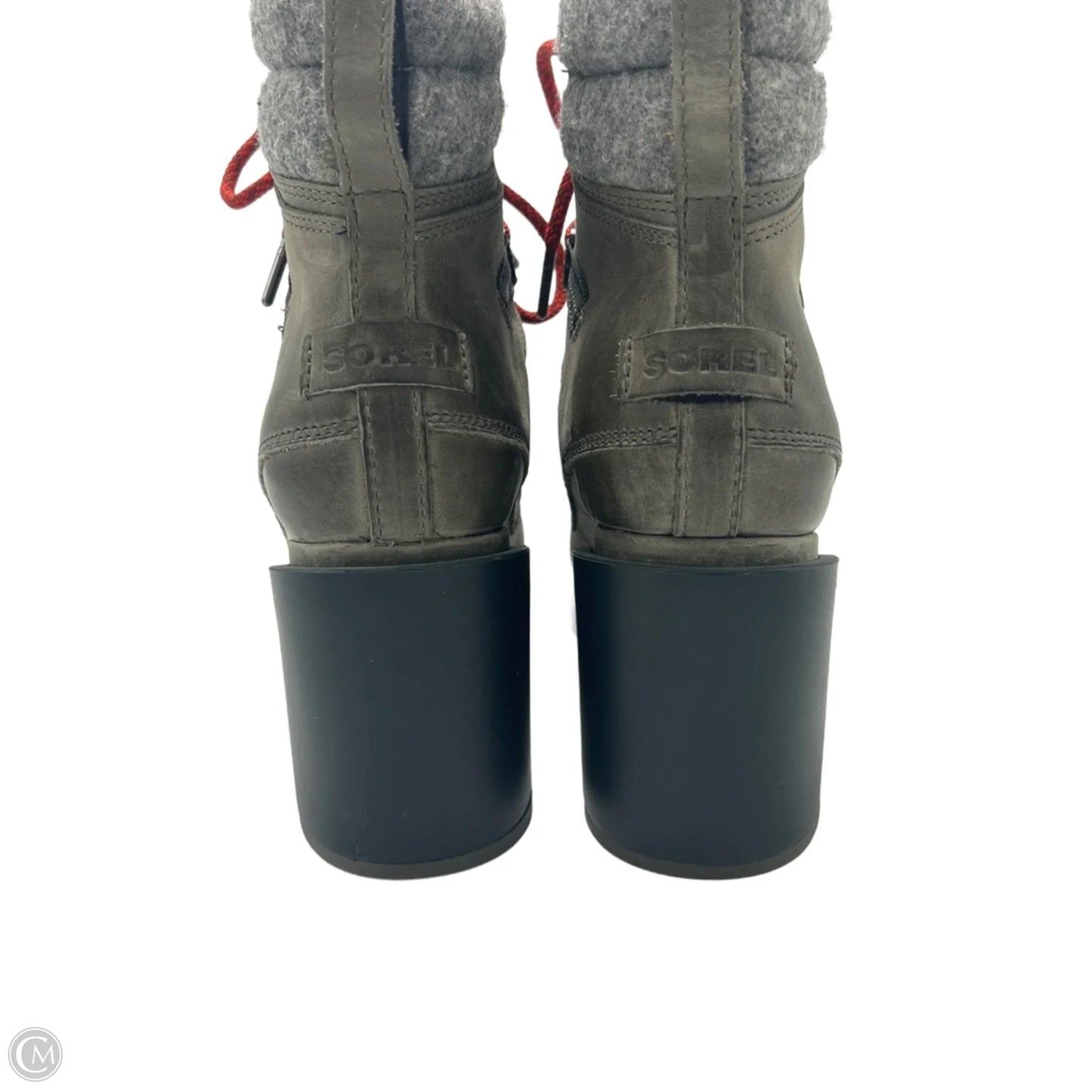Boots Ankle Heels By Sorel In Grey, Size: 10