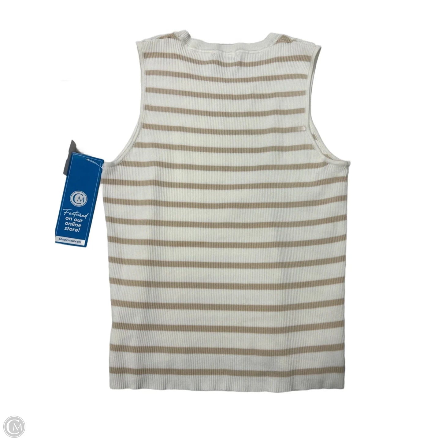 Top Short Sleeve Designer By Halston In Brown, Size: Xl