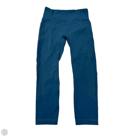 Athletic Leggings By Lululemon In Blue, Size: M