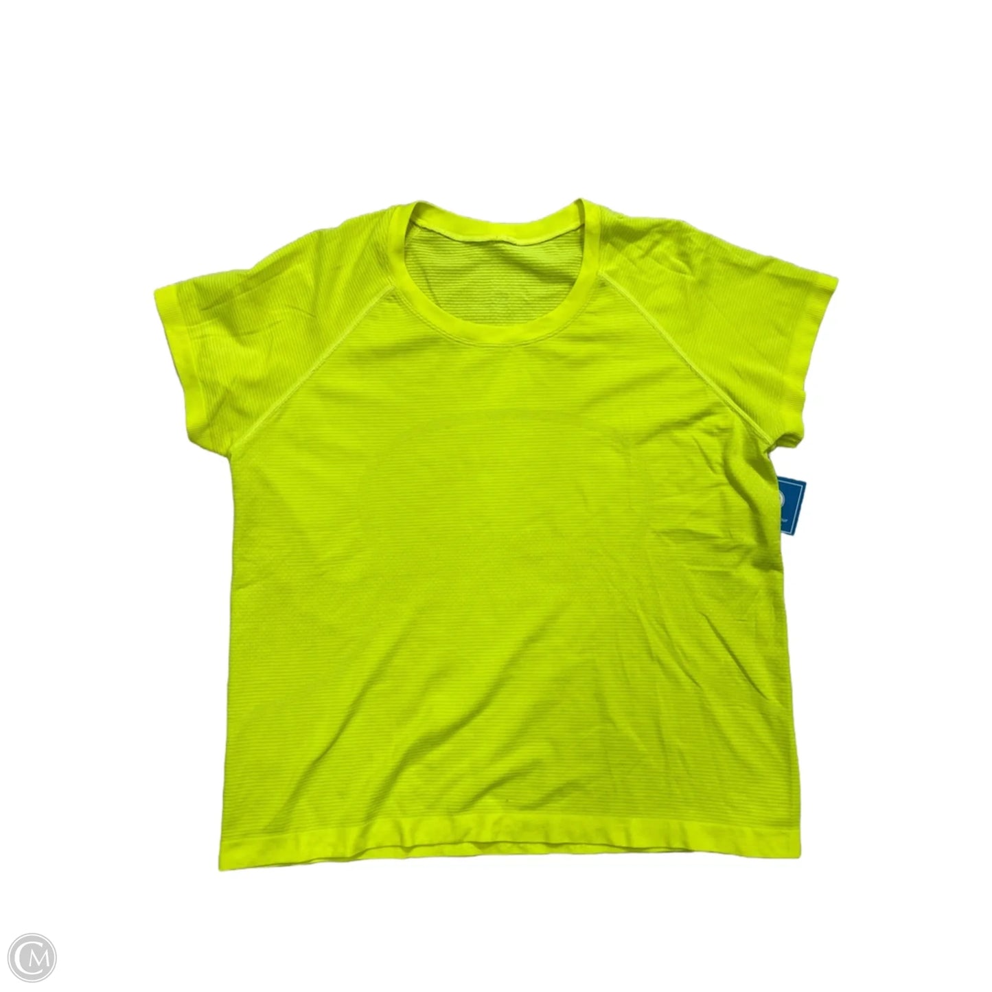 Athletic Top Short Sleeve By Lululemon In Green, Size: 14