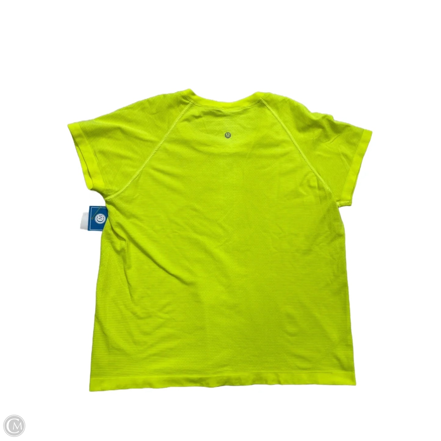 Athletic Top Short Sleeve By Lululemon In Green, Size: 14