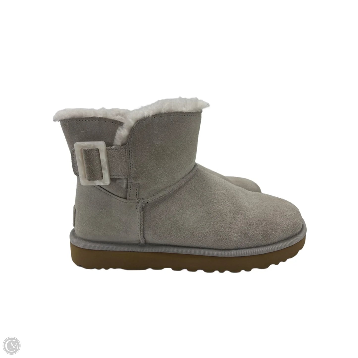 Boots Designer By Ugg In Grey, Size: 8