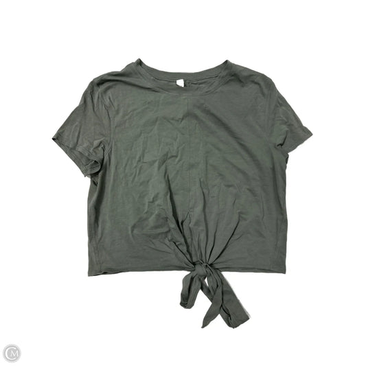 Top Short Sleeve By Lululemon In Green, Size: 6