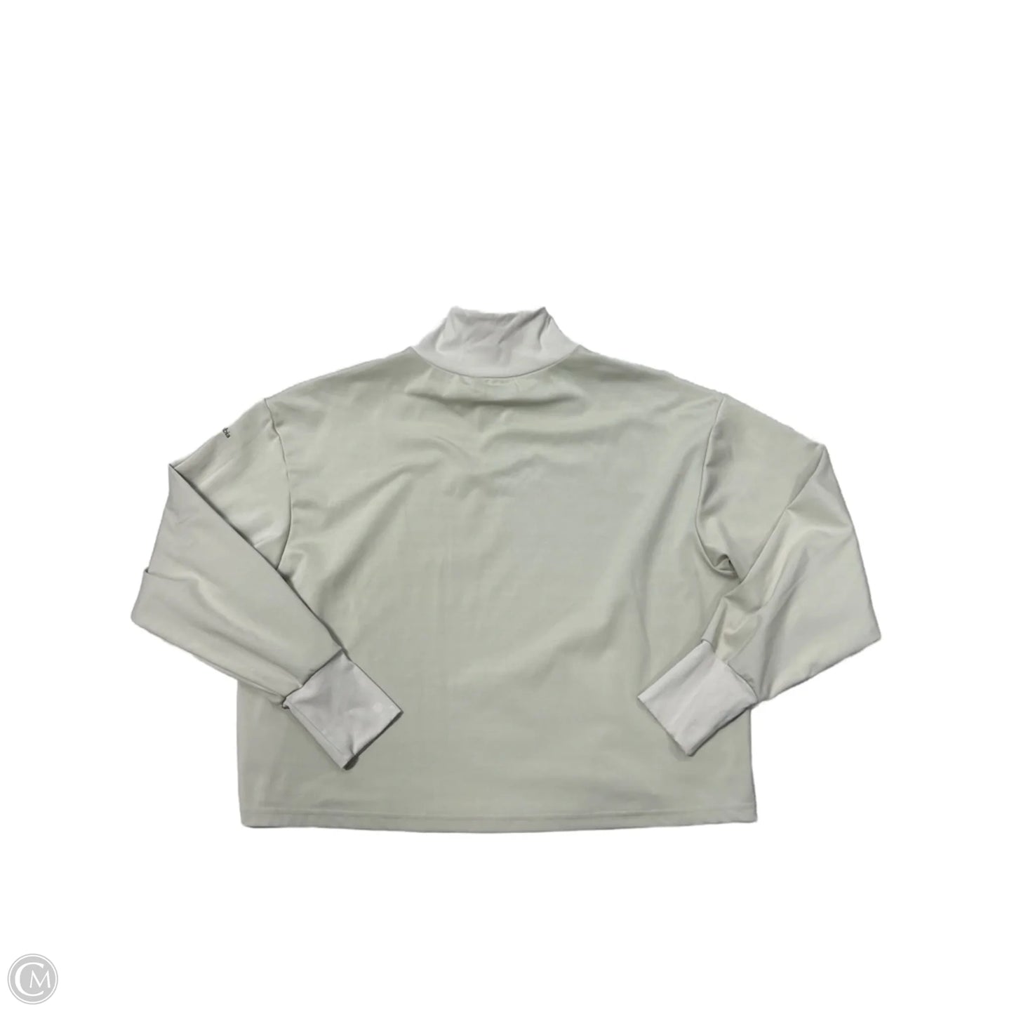 Athletic Top Long Sleeve Collar By Columbia In Grey, Size: L