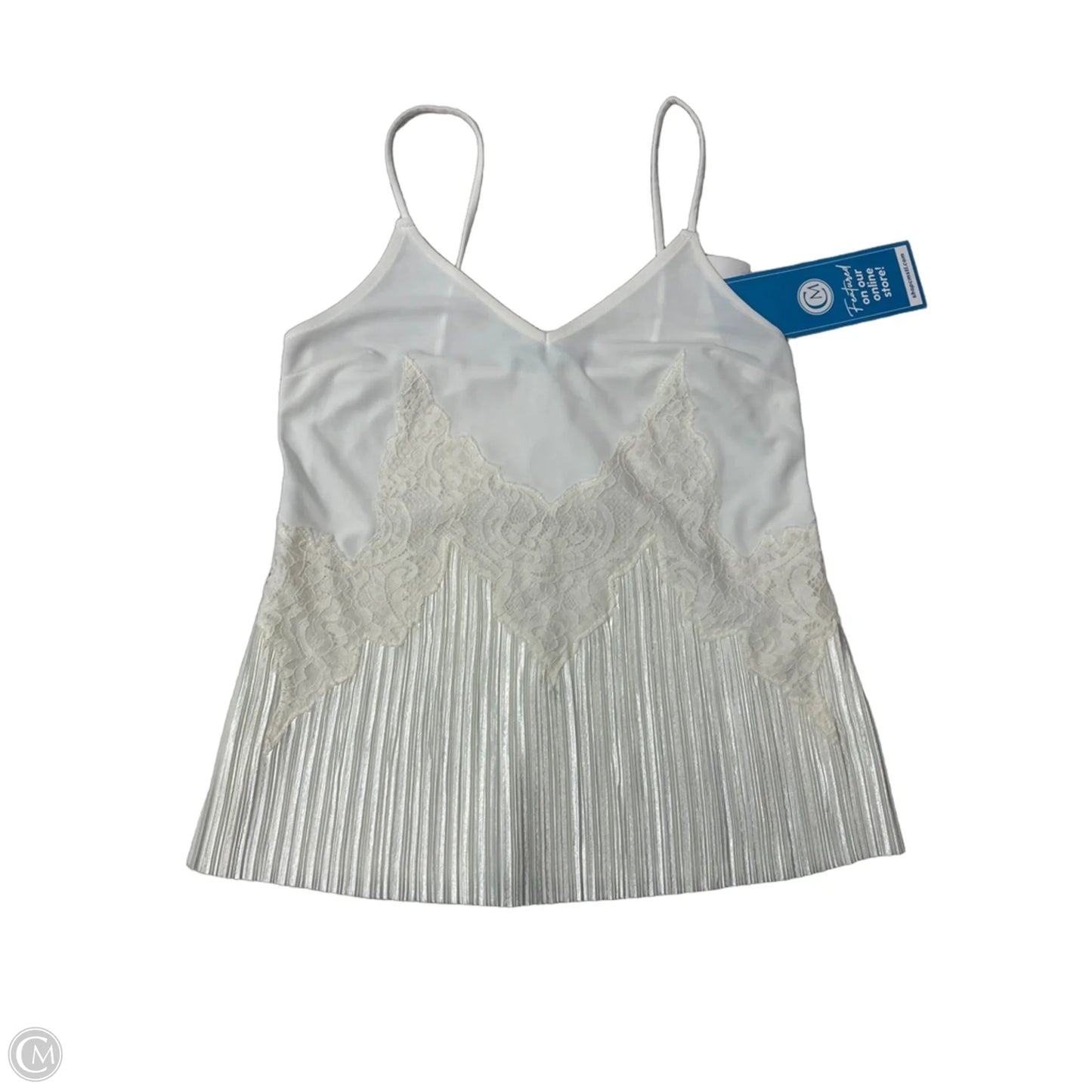 Top Sleeveless By Express In White, Size: Xxs