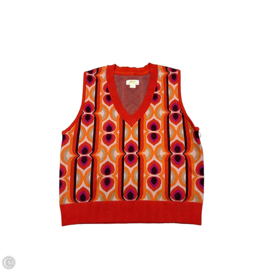 Sweater Short Sleeve By Maeve In Orange, Size: L