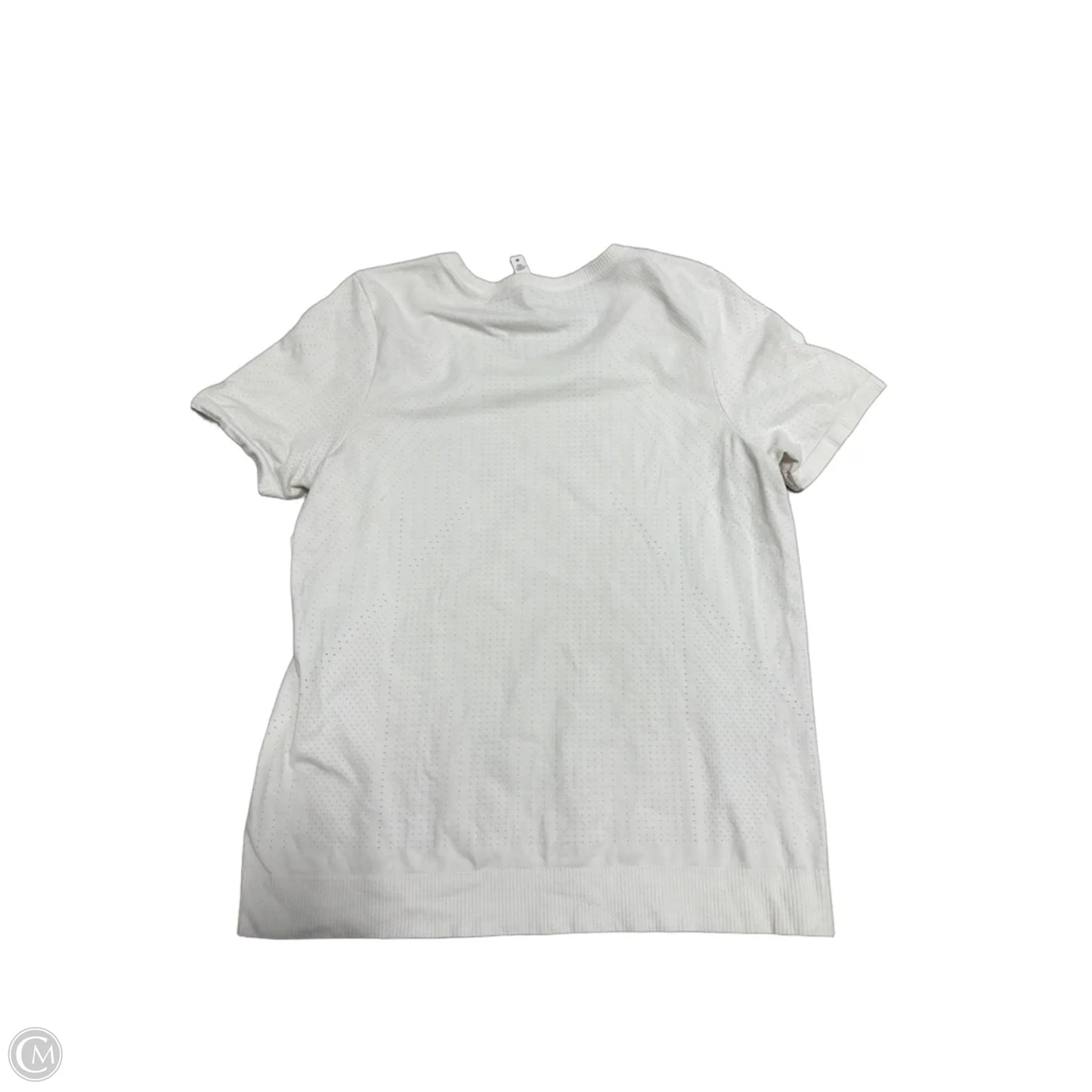 Athletic Top Short Sleeve By Athleta In White, Size: M
