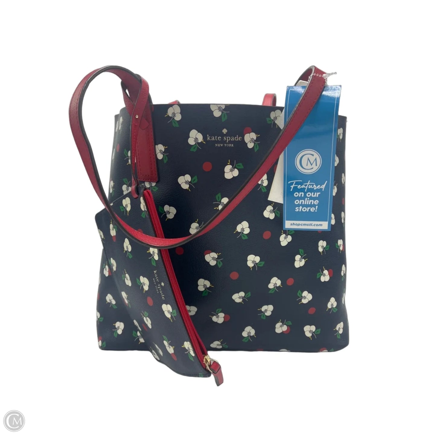 Handbag / Tote with Matching Pouchette Designer By Kate Spade