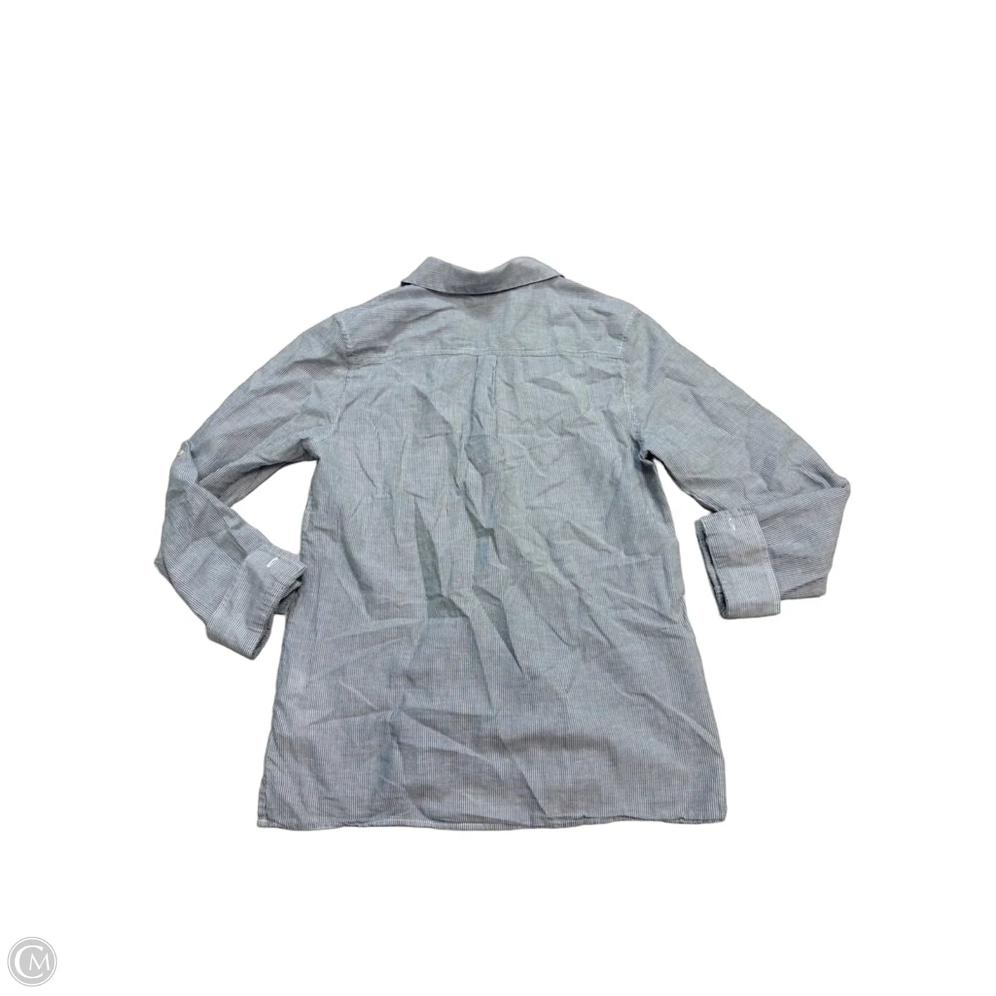 Blouse Long Sleeve By Patagonia In Striped Pattern, Size: M
