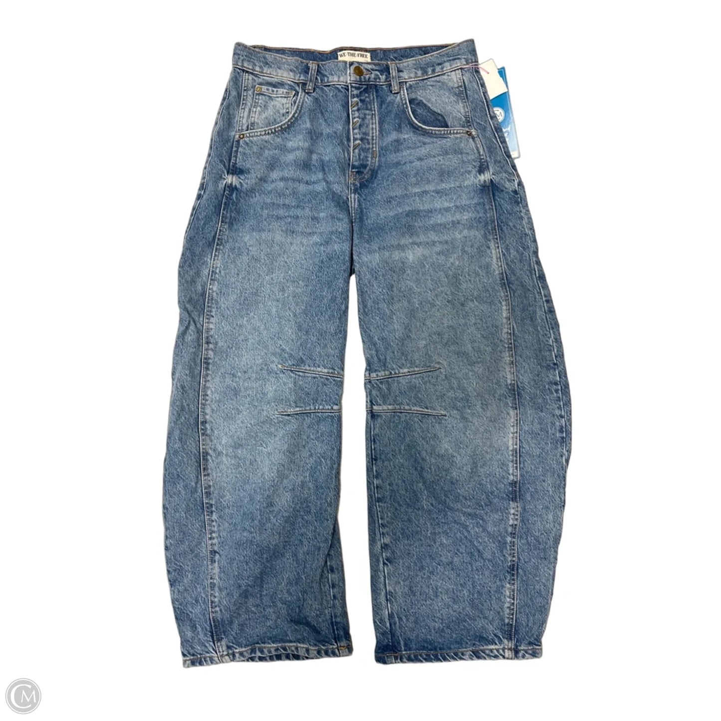 Jeans Wide Leg By Free People In Blue Denim, Size: 8