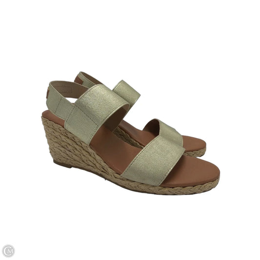 Shoes Heels Wedge By Tommy Bahama In Tan, Size: 8.5