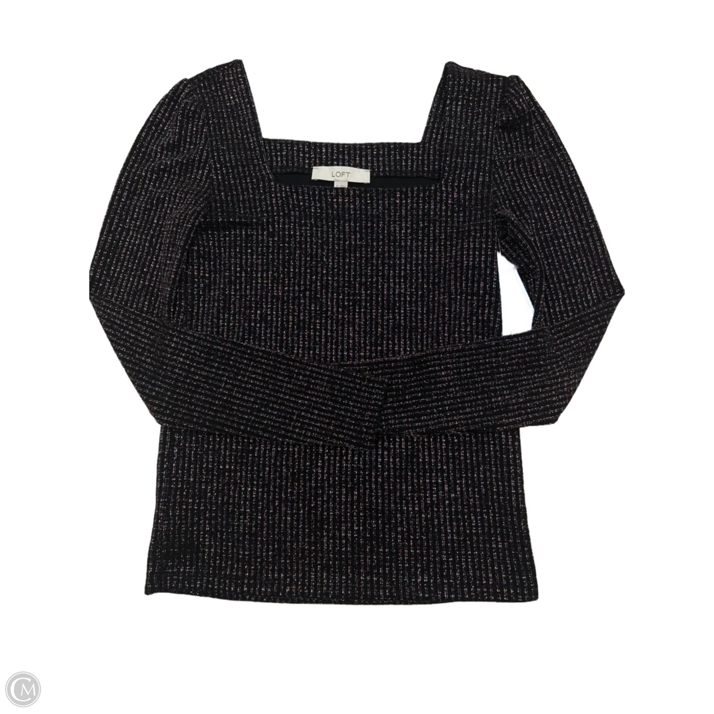 Top Long Sleeve By Loft In Multi-colored, Size: M