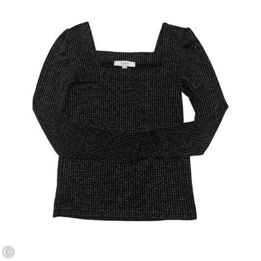 Top Long Sleeve By Loft In Multi-colored, Size: M