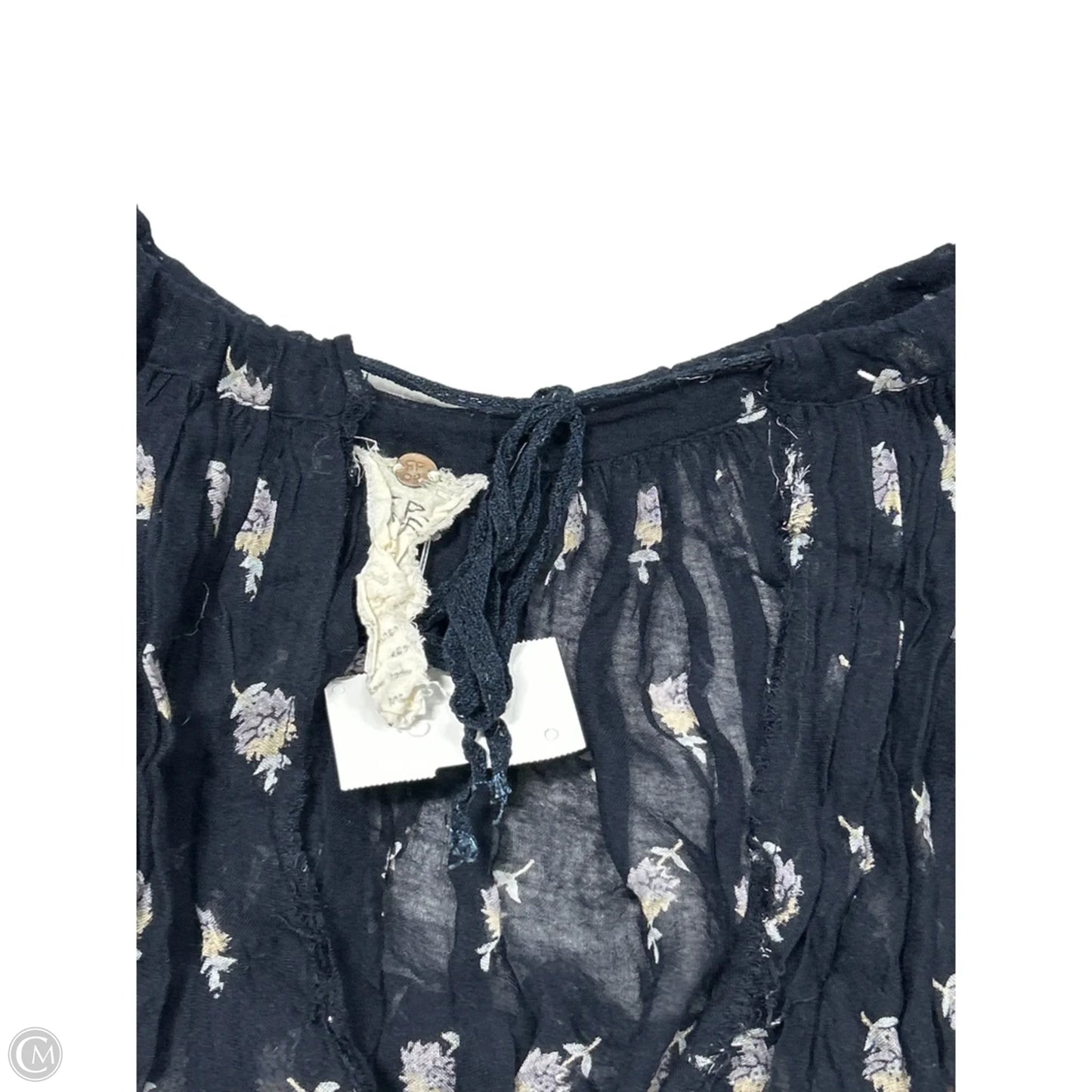Top Long Sleeve By Free People In Navy, Size: Xs
