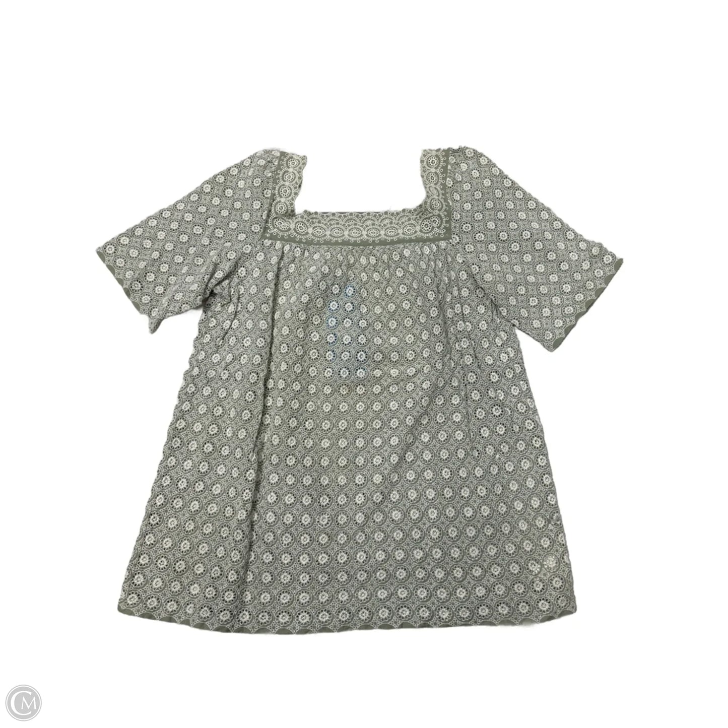 Top Short Sleeve By Anna Sui In Green, Size: S