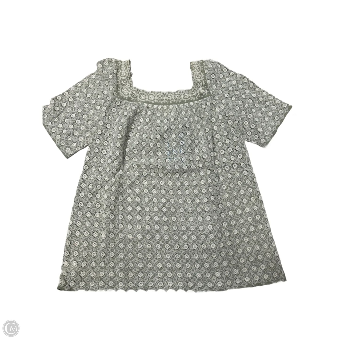 Top Short Sleeve By Anna Sui In Green, Size: S