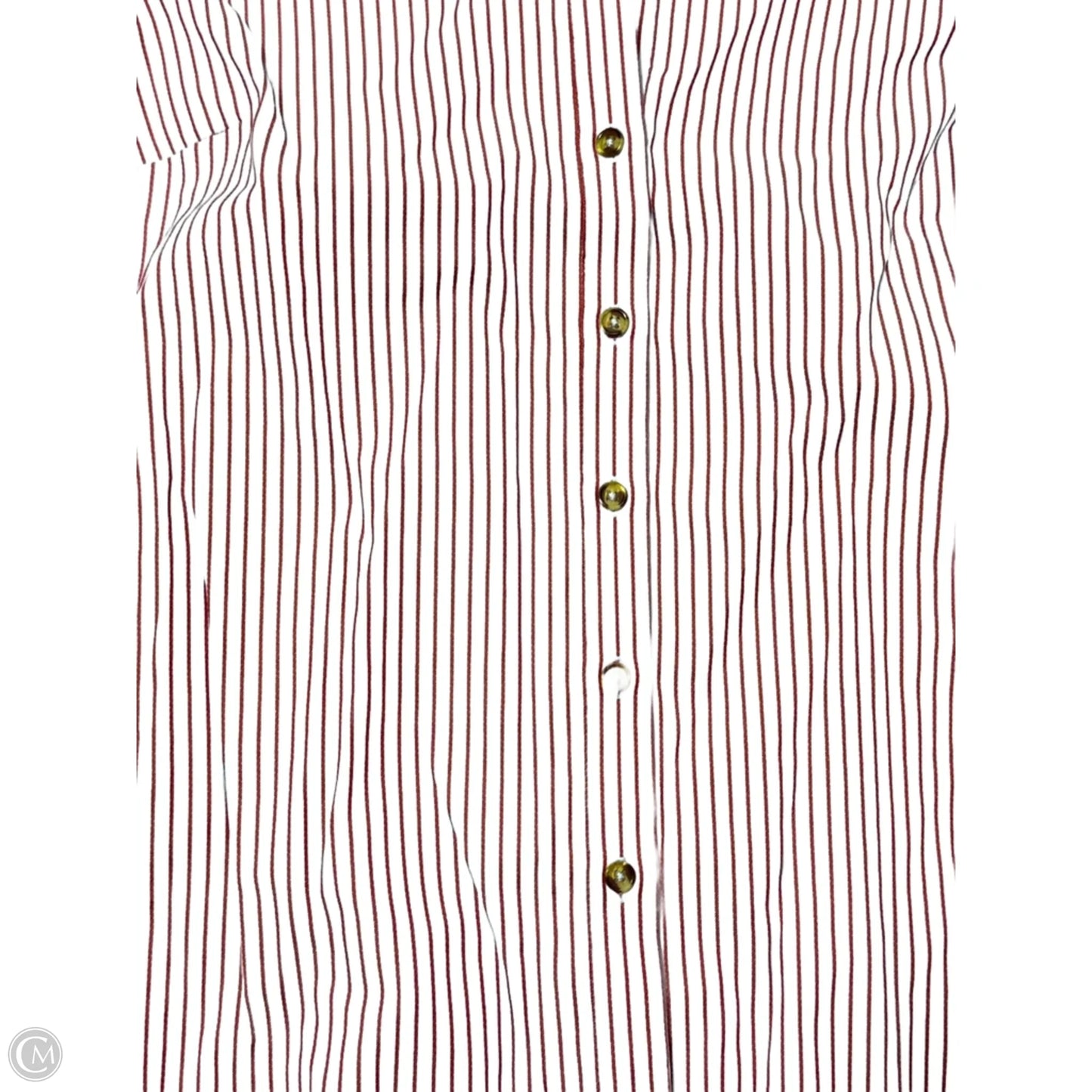 Blouse Long Sleeve By Maeve In Striped Pattern, Size: Xsp