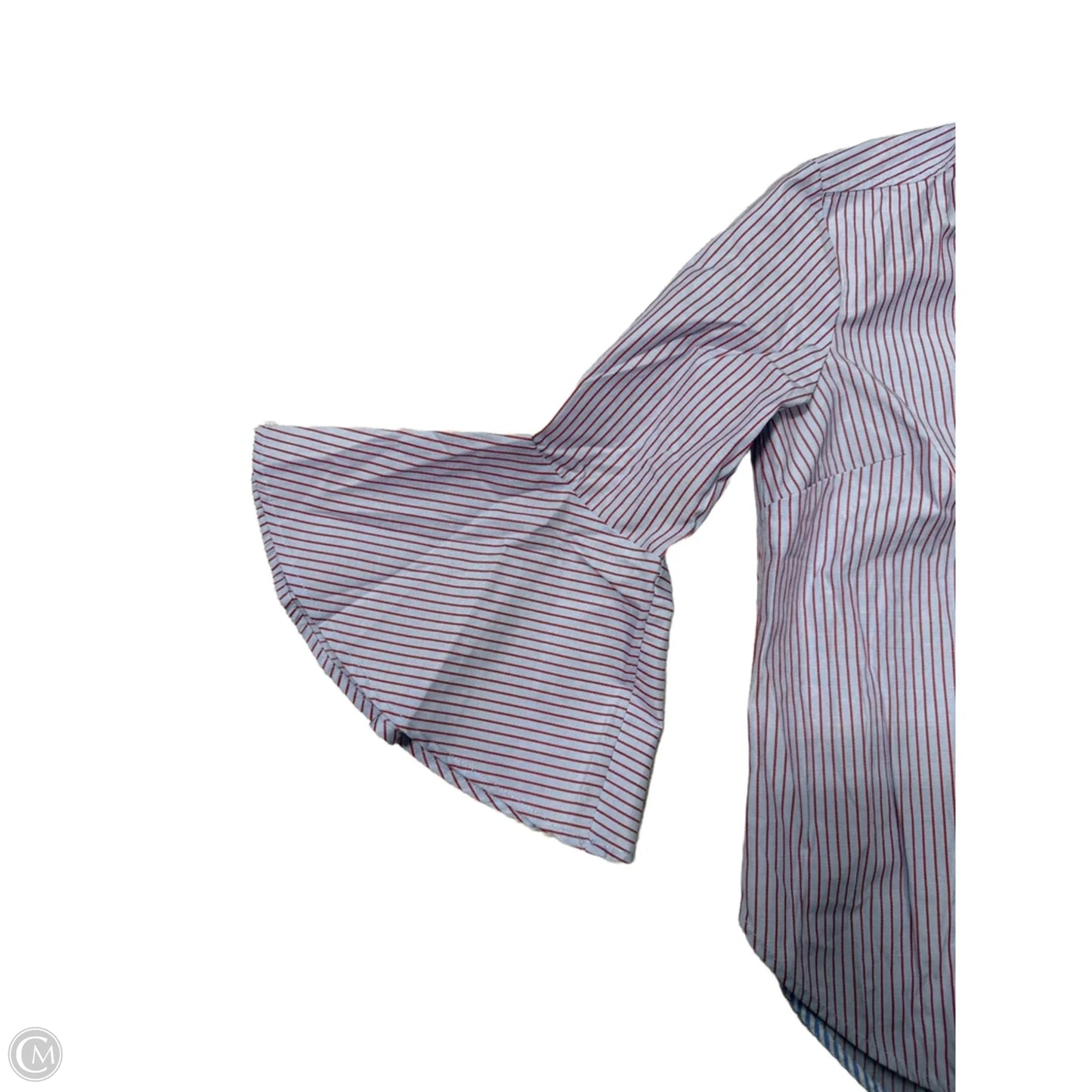 Blouse Long Sleeve By Maeve In Striped Pattern, Size: Xsp