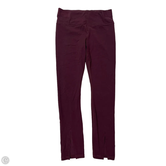 Athletic Leggings By Athleta In Maroon, Size: L