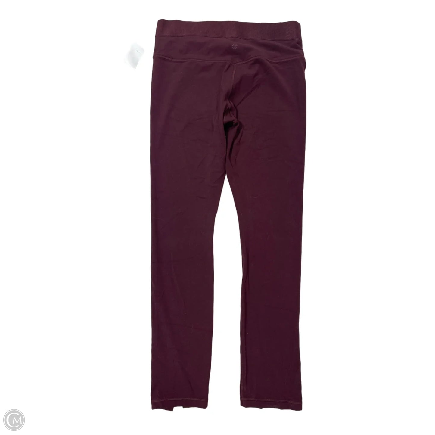Athletic Leggings By Athleta In Maroon, Size: L