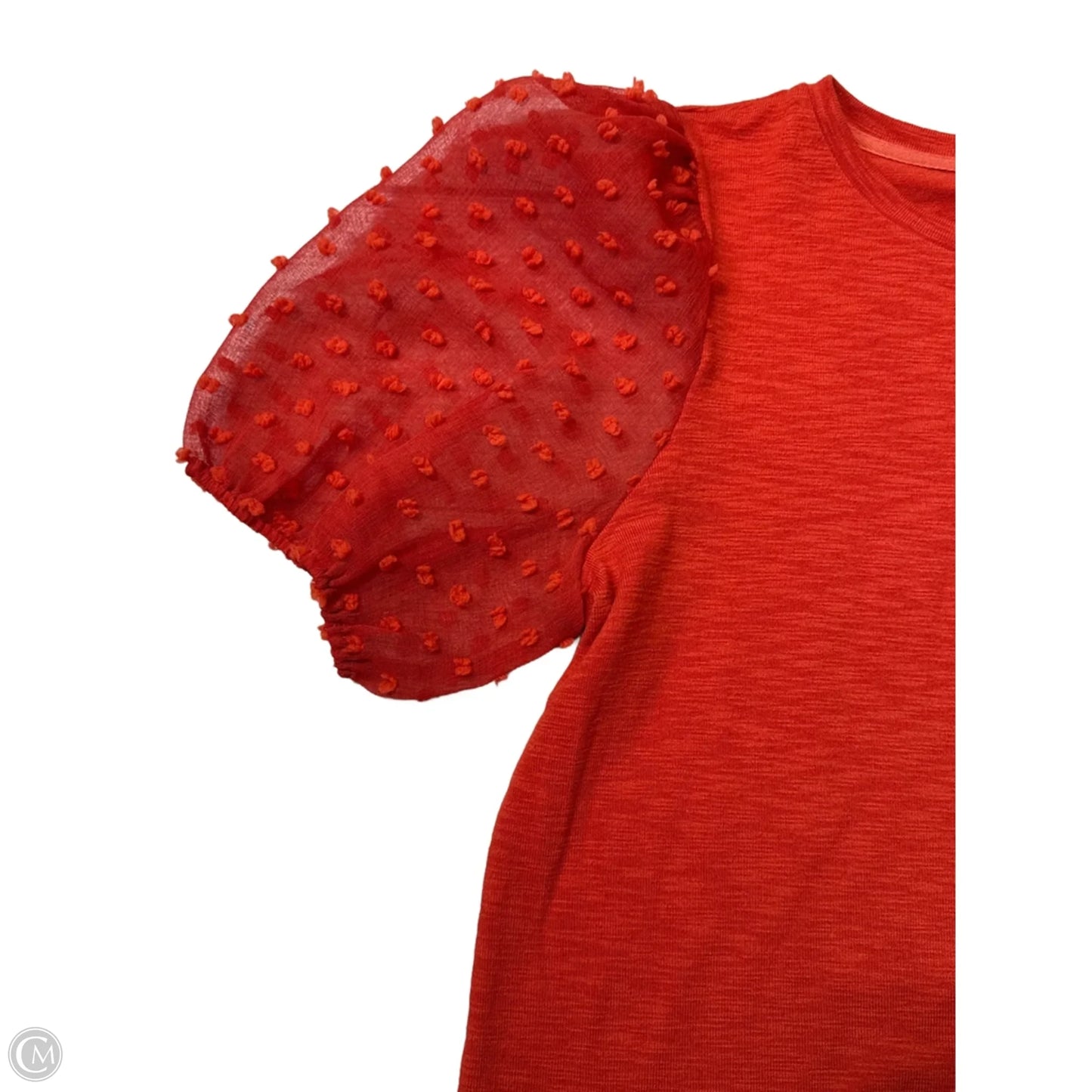 Top Short Sleeve By Maeve In Orange, Size: L