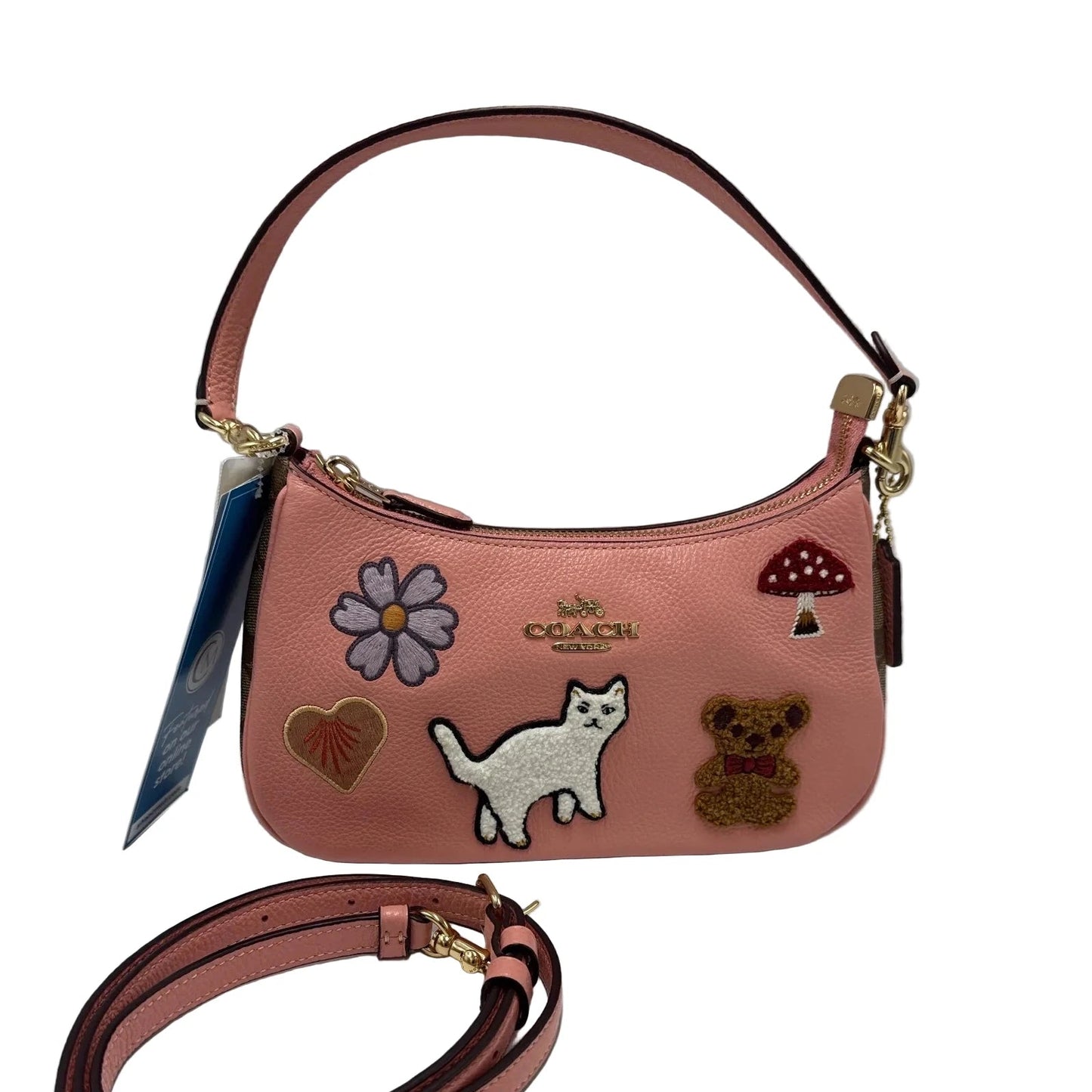 Coach Teri Designer Handbag w/ Creature Patches