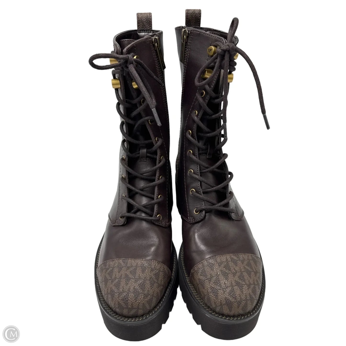 Like New! Boots Designer By Michael Kors In Brown, Size: 7.5