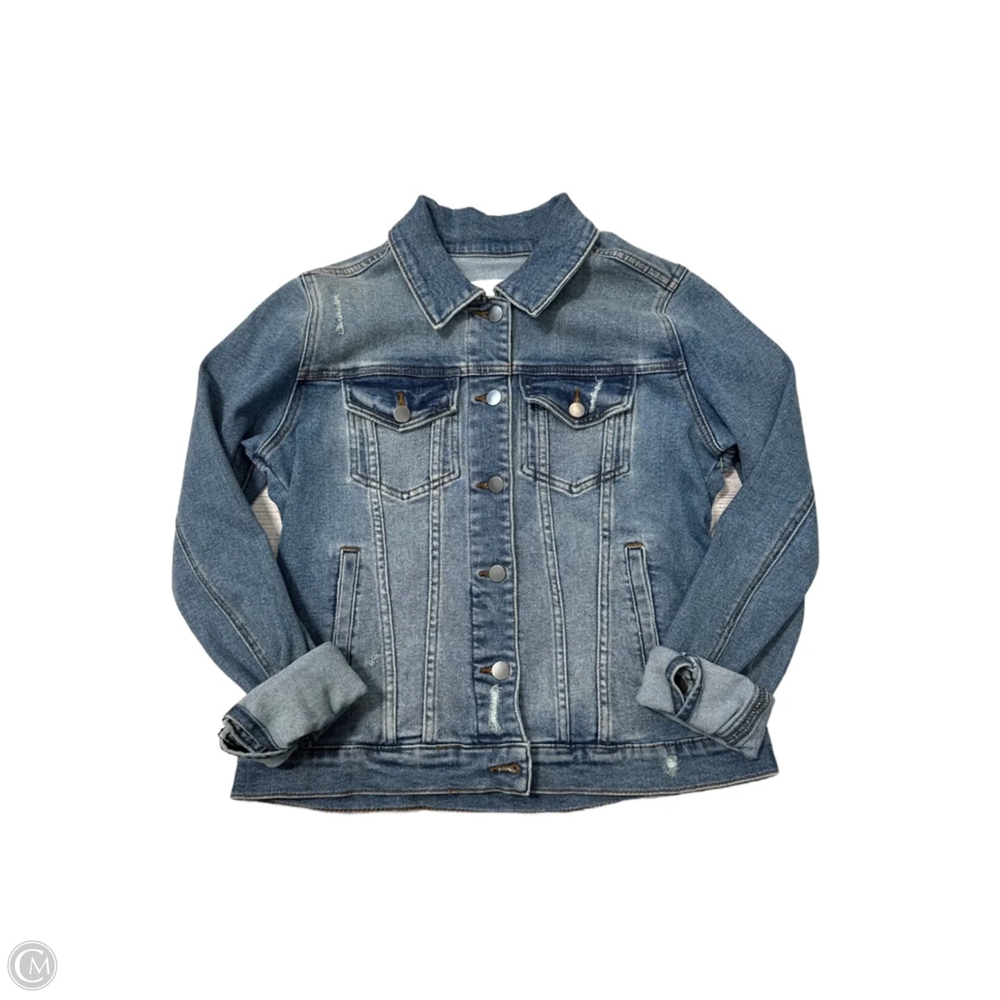 Jacket Denim By Evereve In Blue Denim, Size: M
