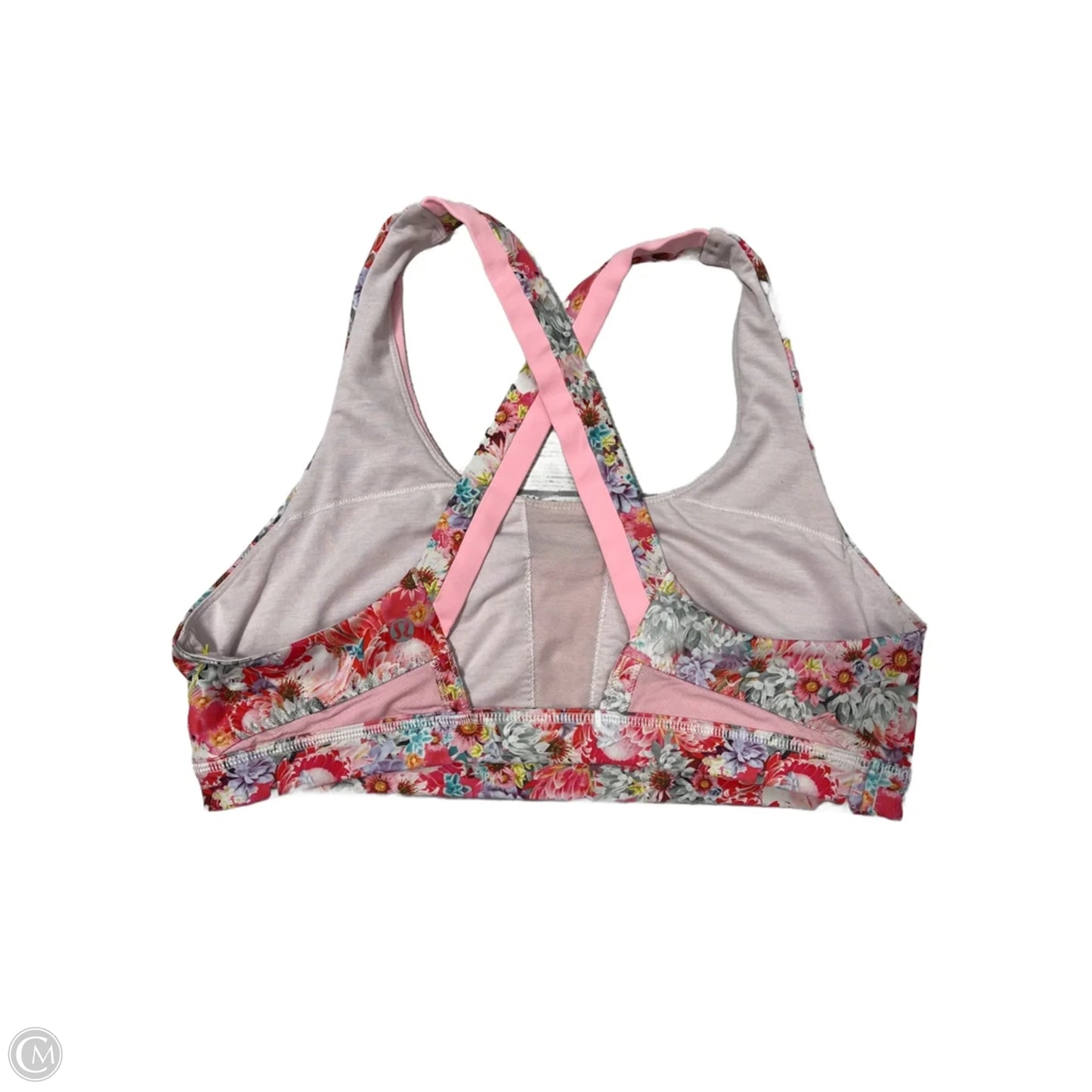 Athletic Bra By Lululemon In Floral Print, Size: L