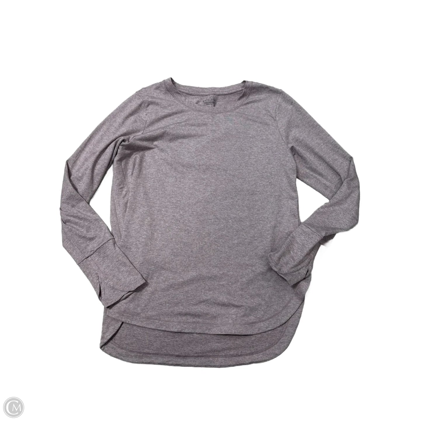 Athletic Top Long Sleeve Collar By Athleta In Purple, Size: L