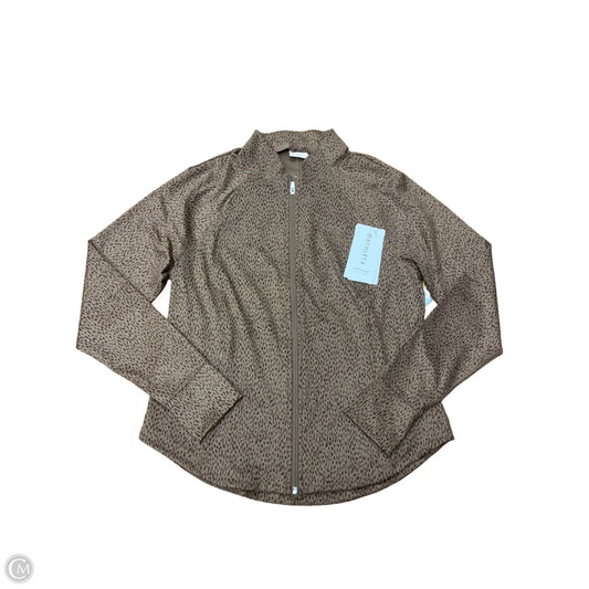 New! Athletic Jacket By Athleta In Animal Print, Size: Xl