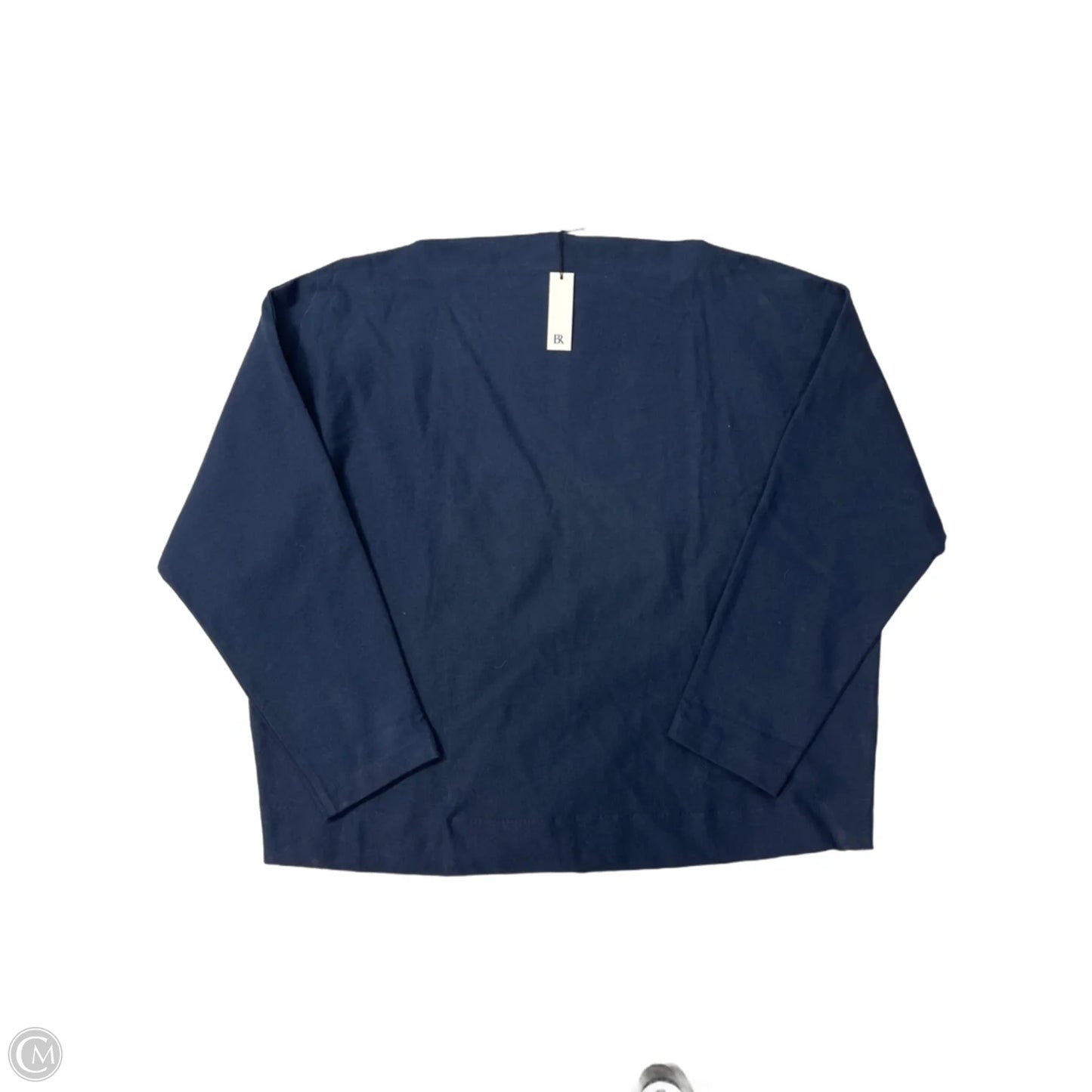 Top Long Sleeve By Banana Republic In Navy, Size: Xl