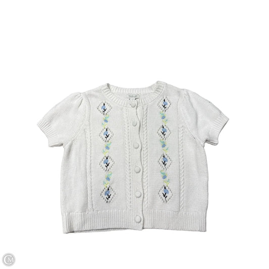 Top Short Sleeve By Rachel Zoe In White, Size: 1x