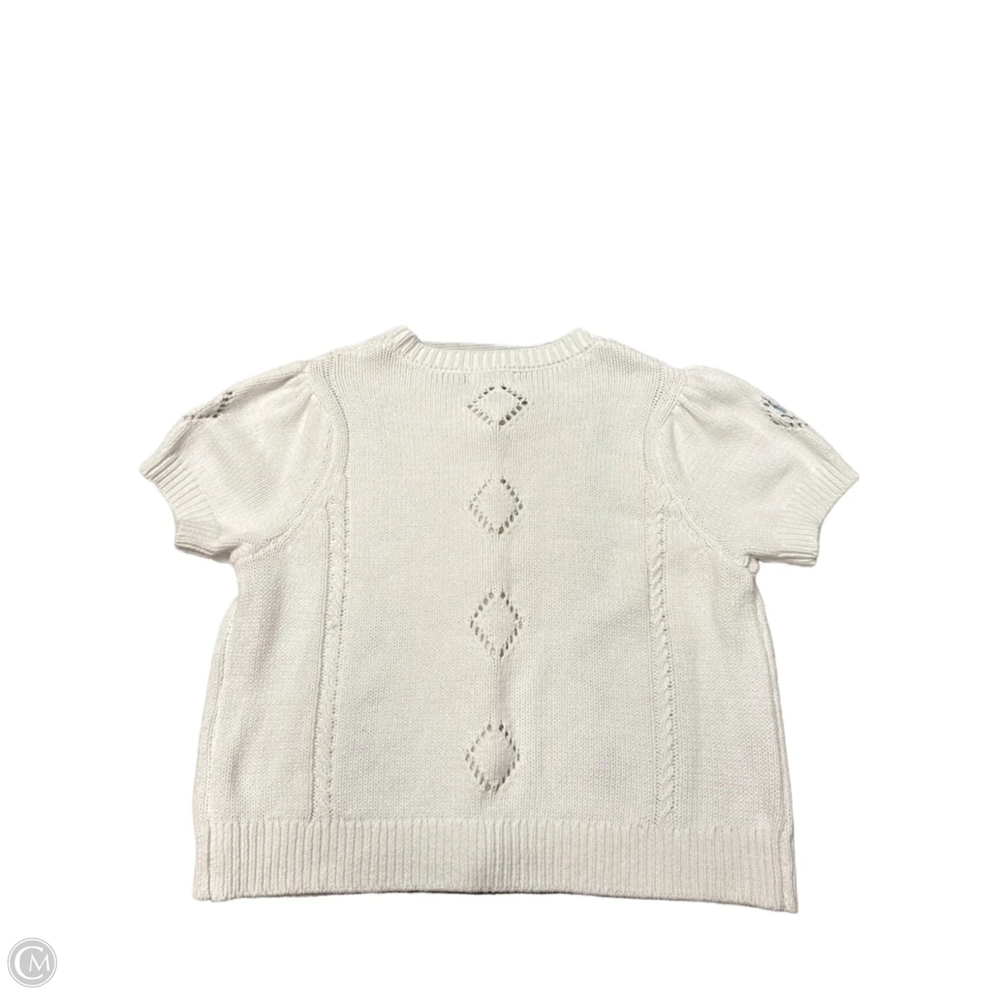 Top Short Sleeve By Rachel Zoe In White, Size: 1x