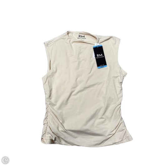 New! Top Sleeveless Designer By Rebecca Minkoff In Cream, Size: L