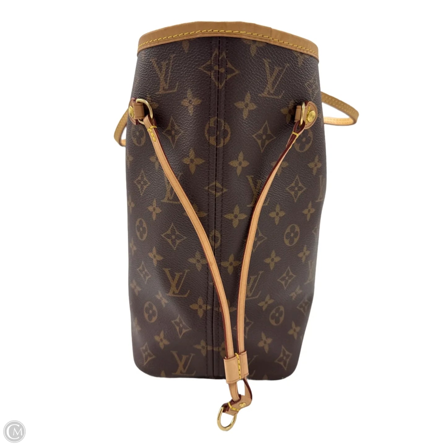 Louis Vuitton Designer Neverfull MM Handbag w/ Pouchette