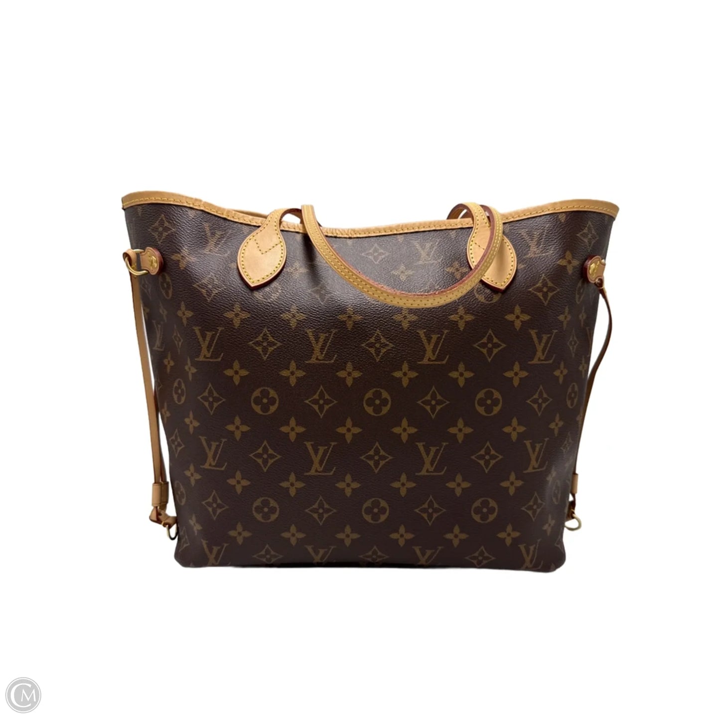 Louis Vuitton Designer Neverfull MM Handbag w/ Pouchette