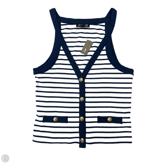 Top Sleeveless By J. Crew In Striped Pattern, Size: S