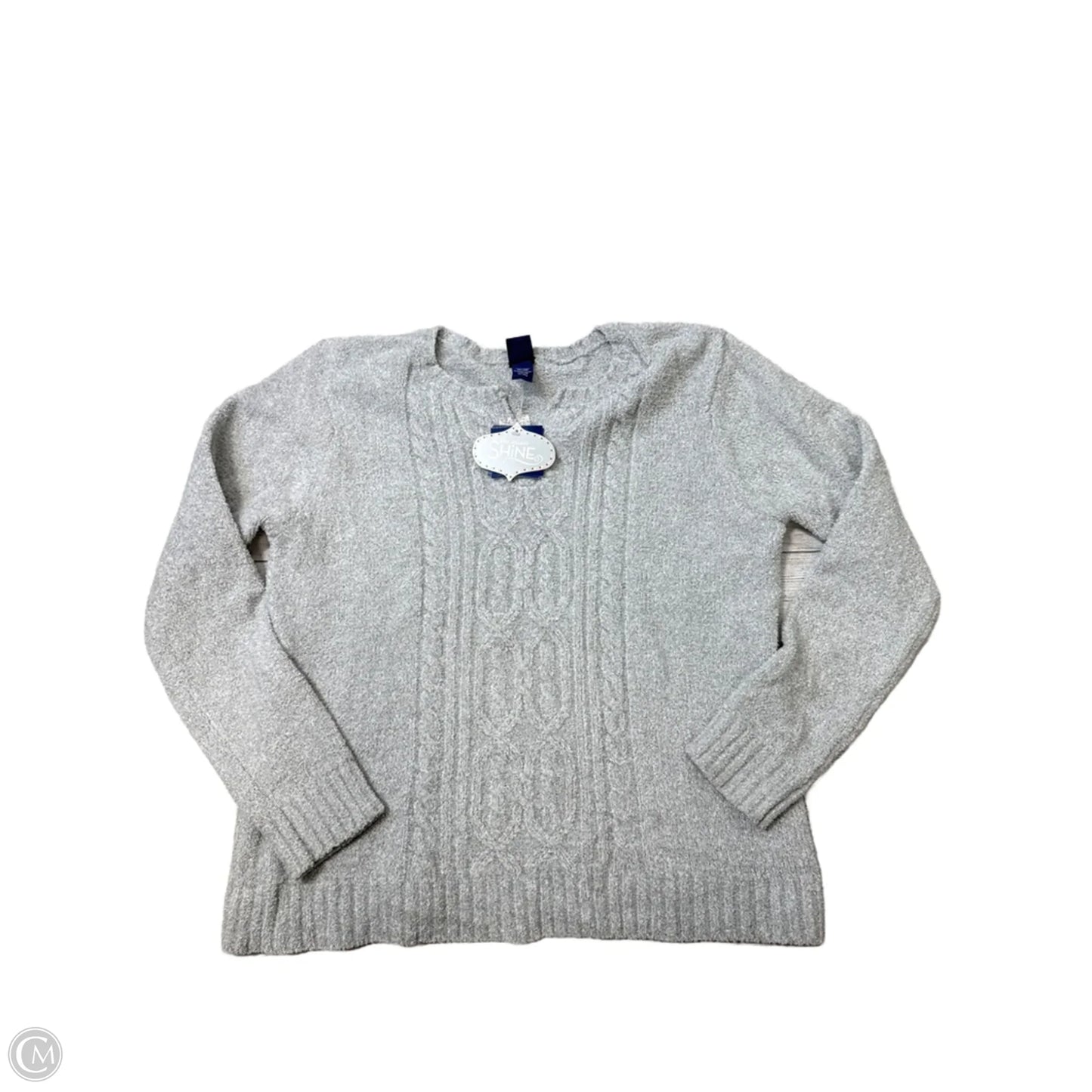 New! Sweater By Basic Editions In Grey, Size: Xl