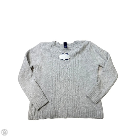 New! Sweater By Basic Editions In Grey, Size: Xl