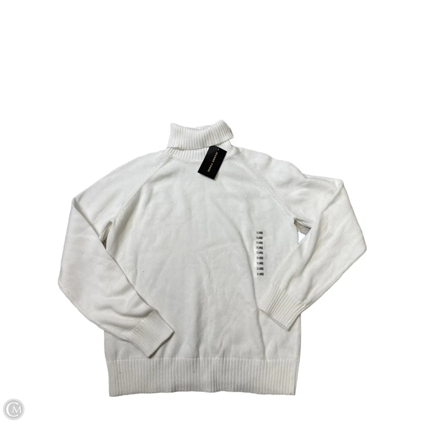 New! Sweater By Jeanne Pierre In White, Size: Xl