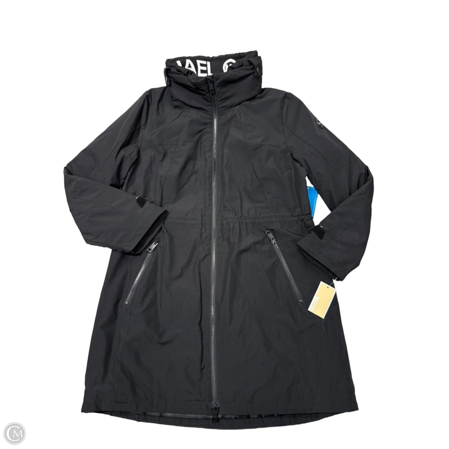 Coat Designer By Michael Kors In Black, Size: L