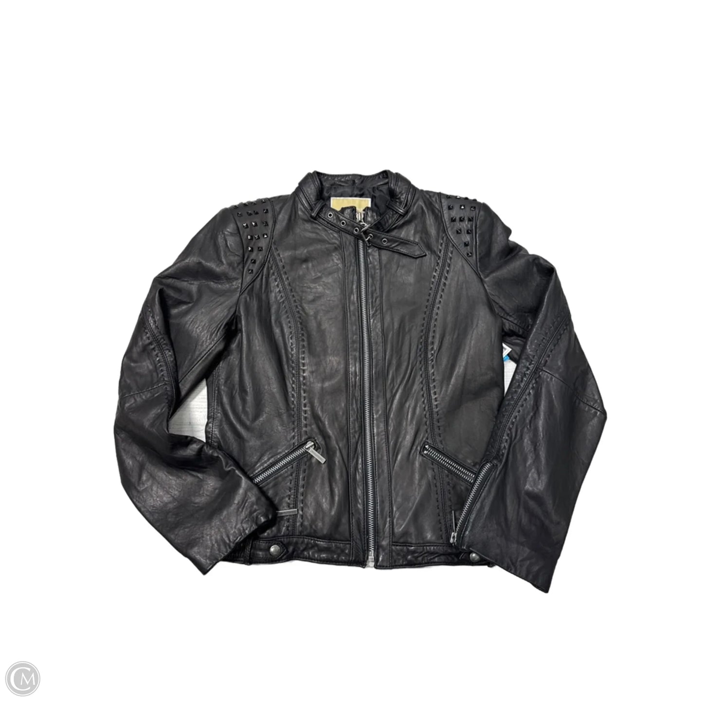 Jacket Designer By Michael Kors In Black, Size: L