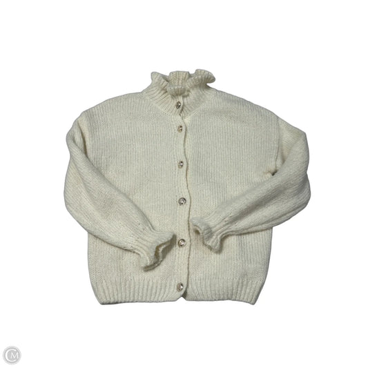 Cardigan Sweater in Cream, Size S
