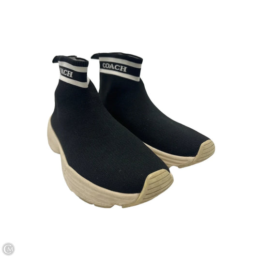 Shoes Designer By Coach In Black, Size: 5.5