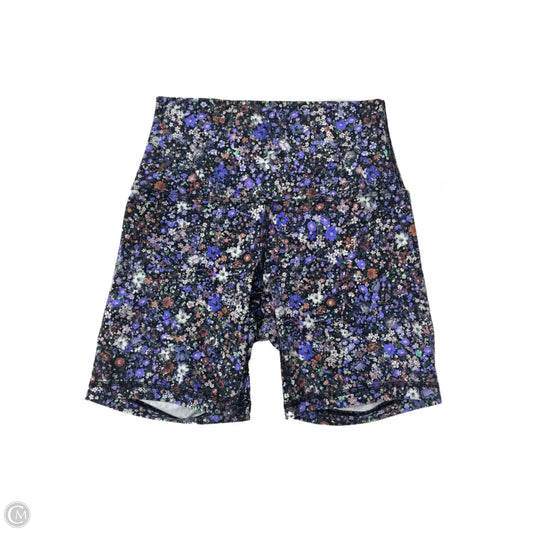 Athletic Shorts By Lululemon In Floral Print, Size: 4