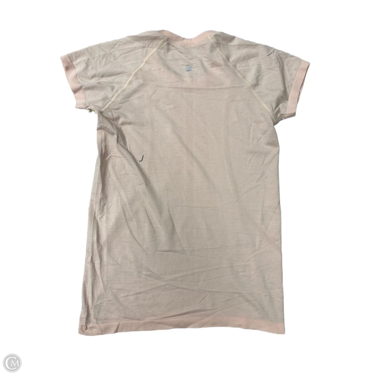 Athletic Top Short Sleeve By Lululemon In Pink, Size: 8
