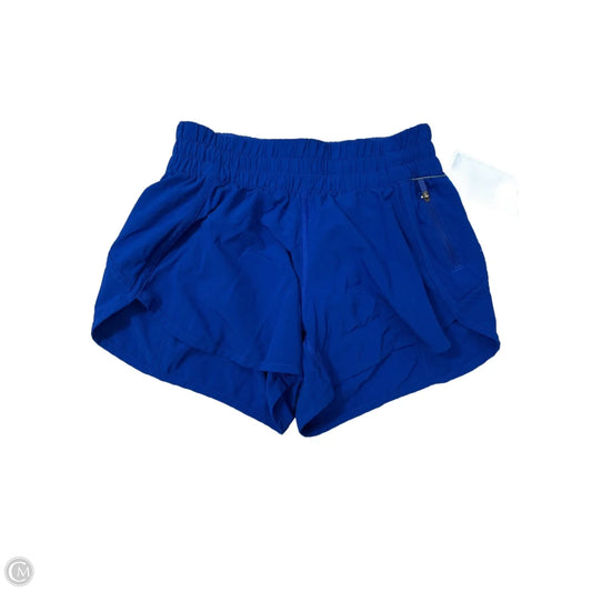 Athletic Shorts By Lululemon In Blue, Size: 6