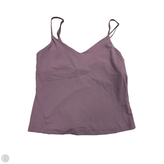 Athletic Tank Top By Lululemon In Mauve, Size: 10